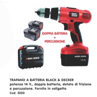 TRAPANO A BATTERIA BLACK & DECKER